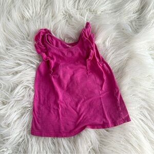Jumping Beans Kohl’s Toddler Girls Ruffle Sleeve Tank Top Shirt Size 4T